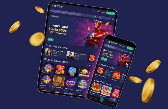 aplicación móvil de bruno casino